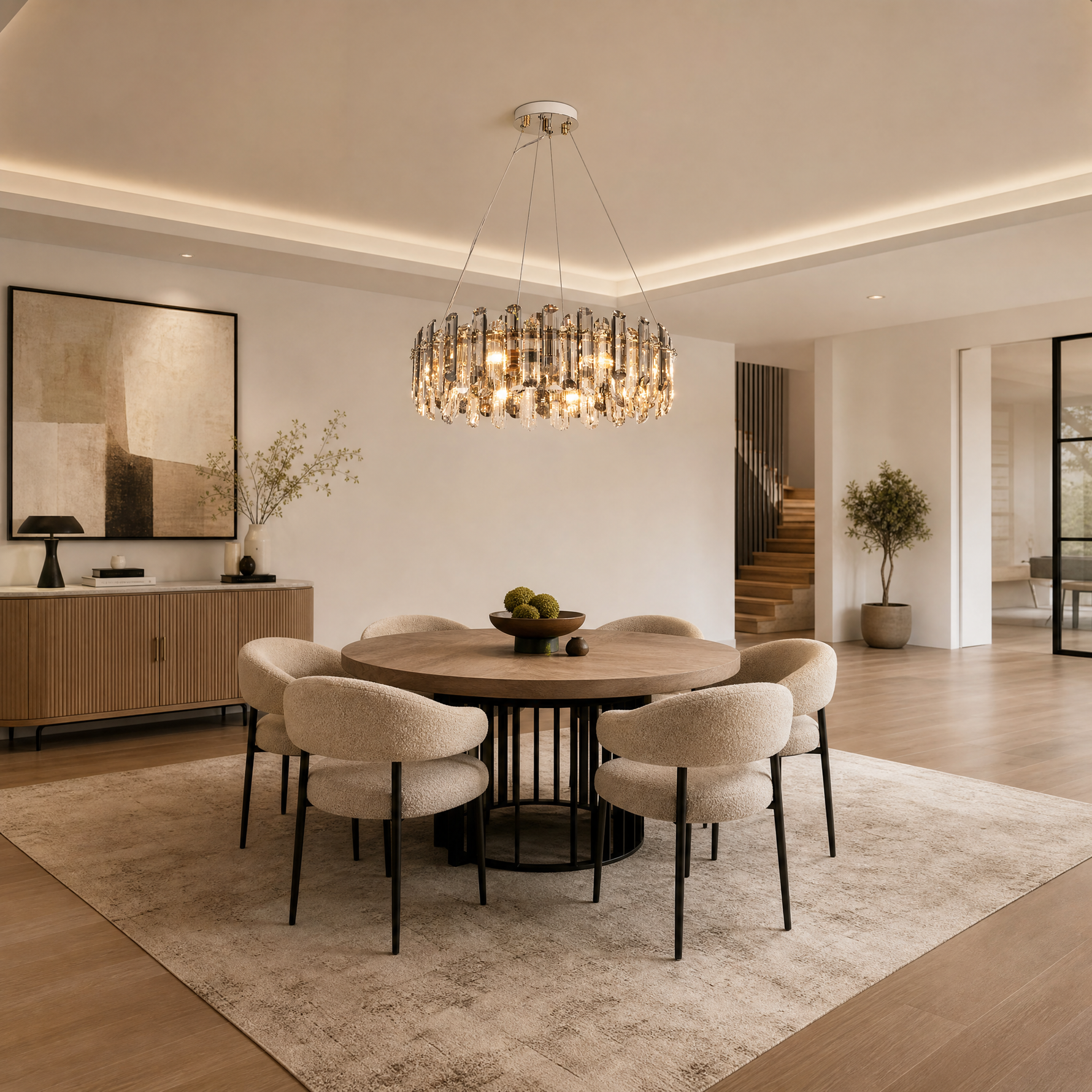 Velo Crystal Halo Chandelier