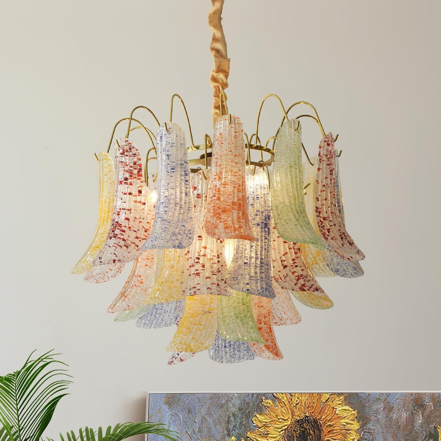 Venini Colorful Murano Glass Chandelier - YIOSI