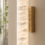 Verity Alabaster Modern Vertical Sconce
