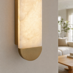 Verity Alabaster Modern Wall Sconce