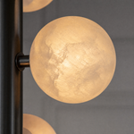 Vertical Orb Cascade Alabaster Pendant Light