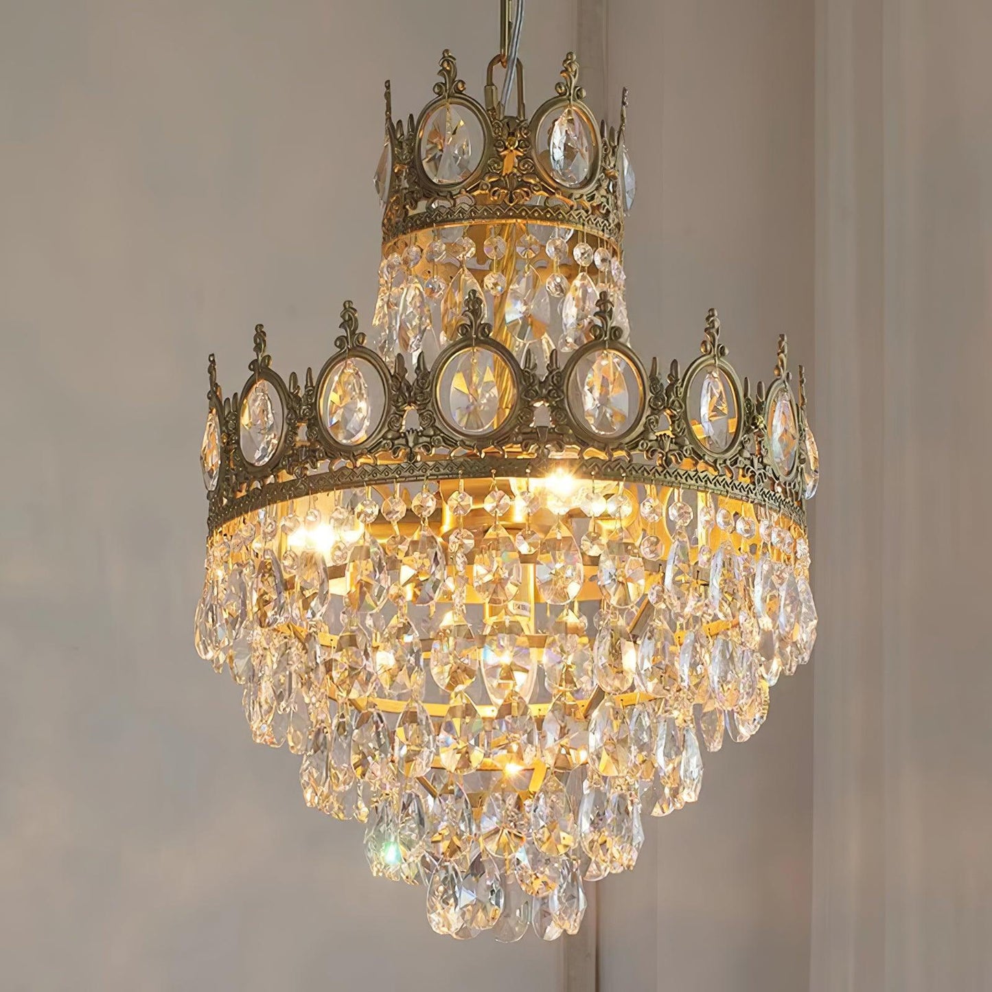 Vintage Crystal Chandelier - YIOSI