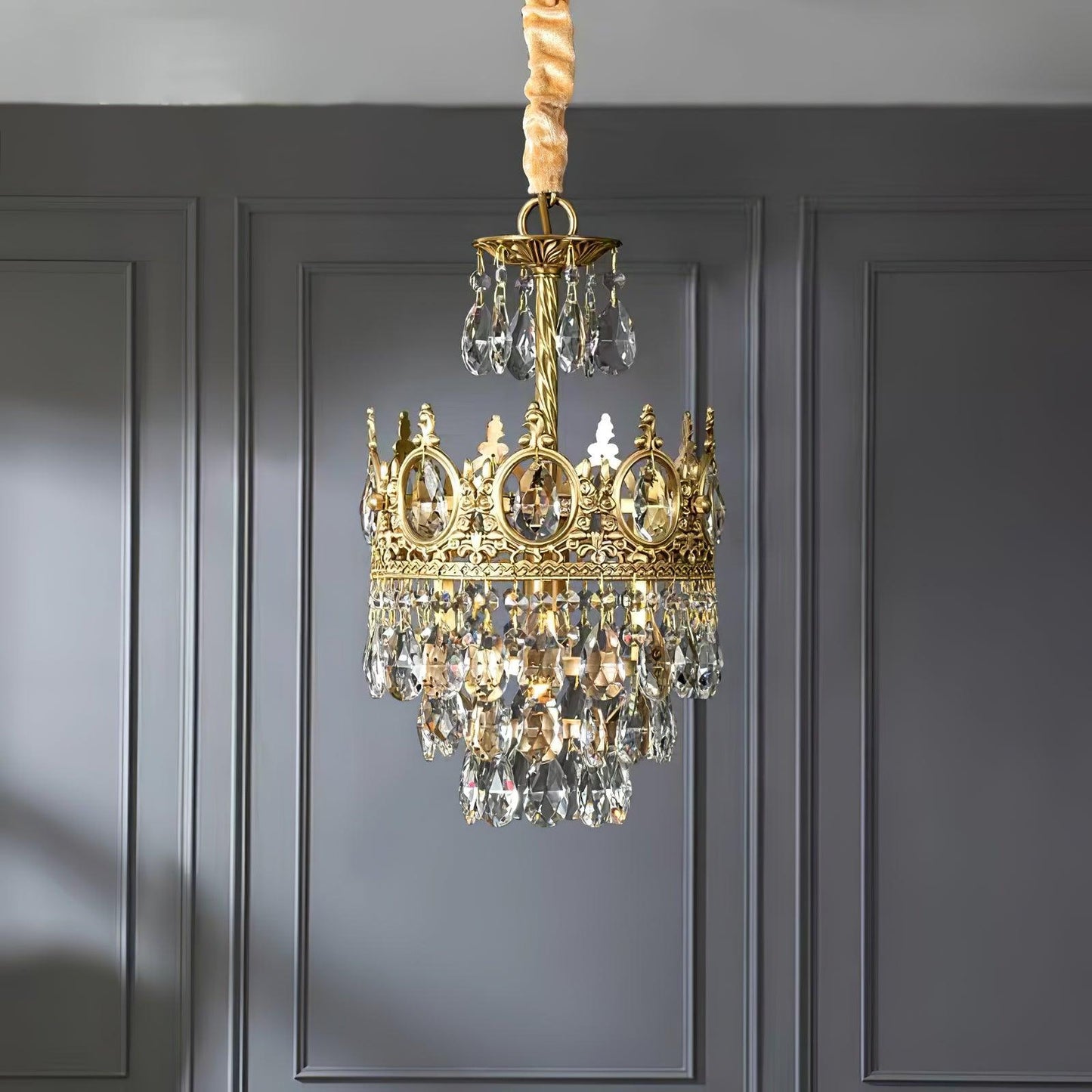 Vintage Crystal Chandelier - YIOSI