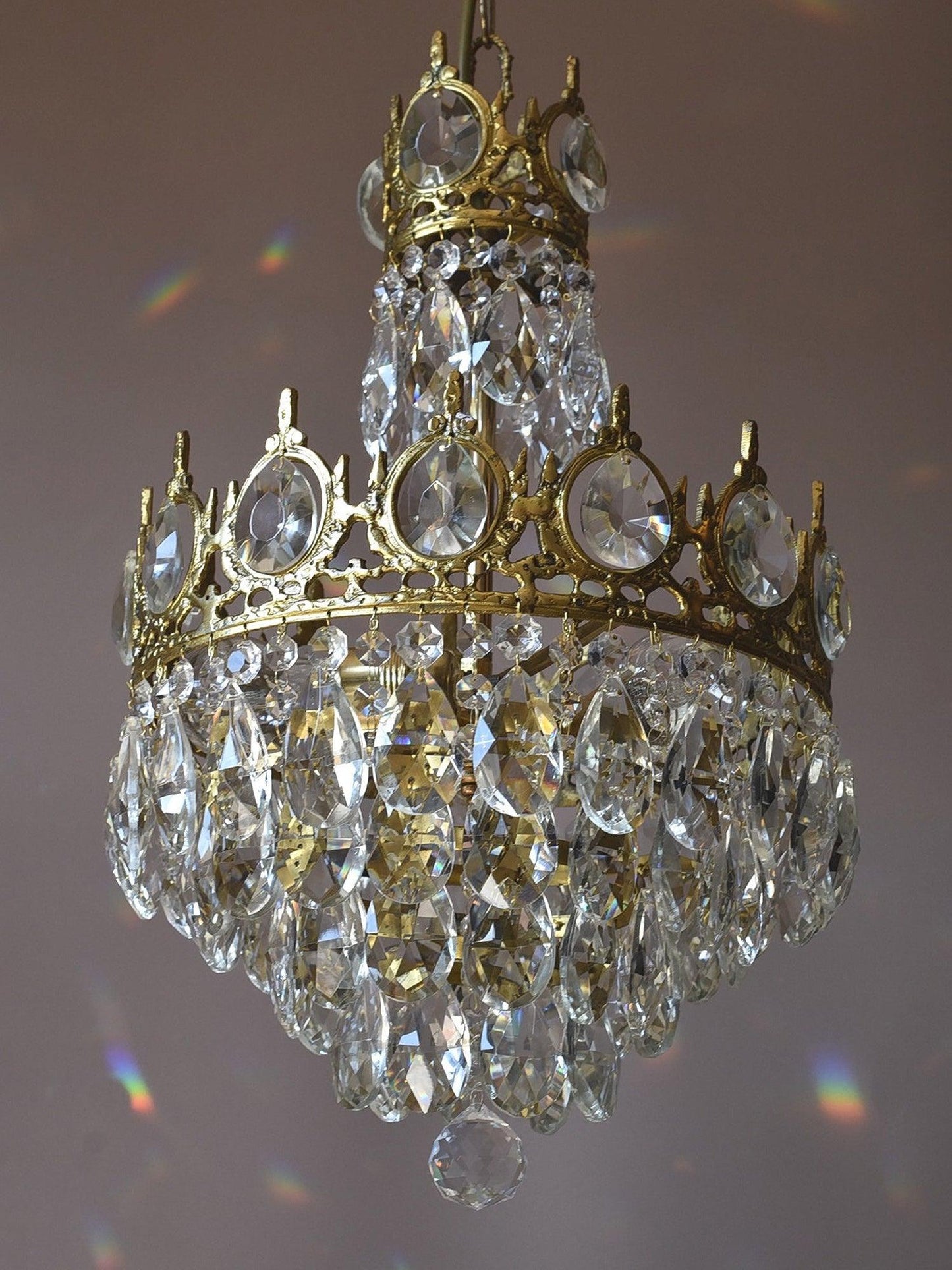 Vintage Crystal Chandelier - YIOSI