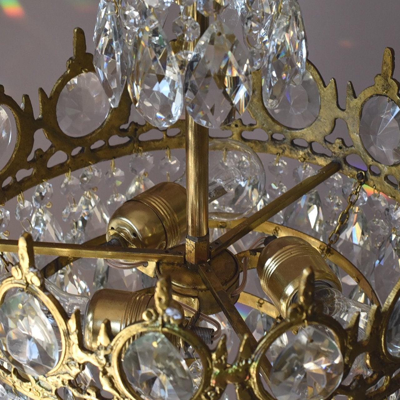 Vintage Crystal Chandelier - YIOSI