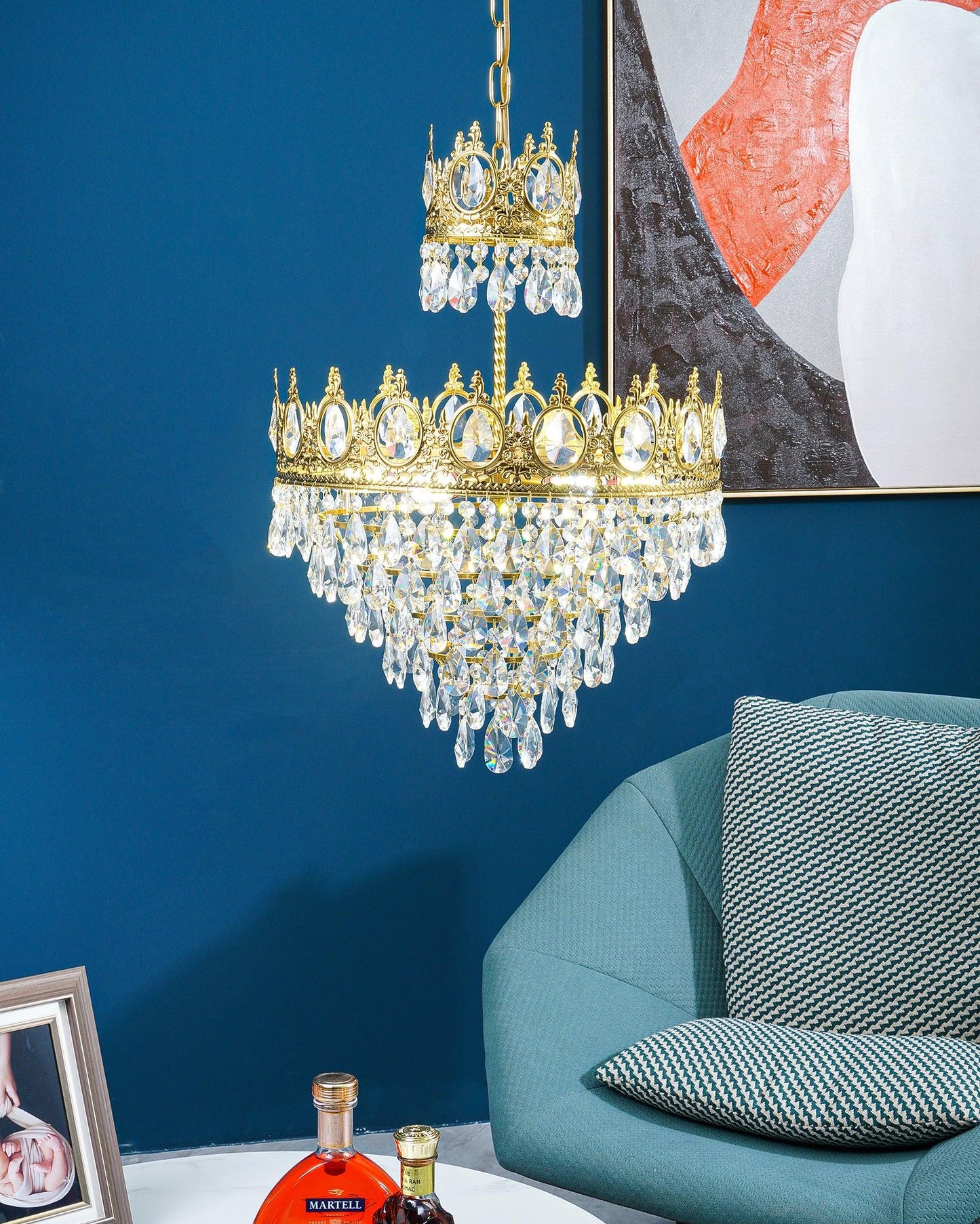 Vintage Crystal Chandelier - YIOSI
