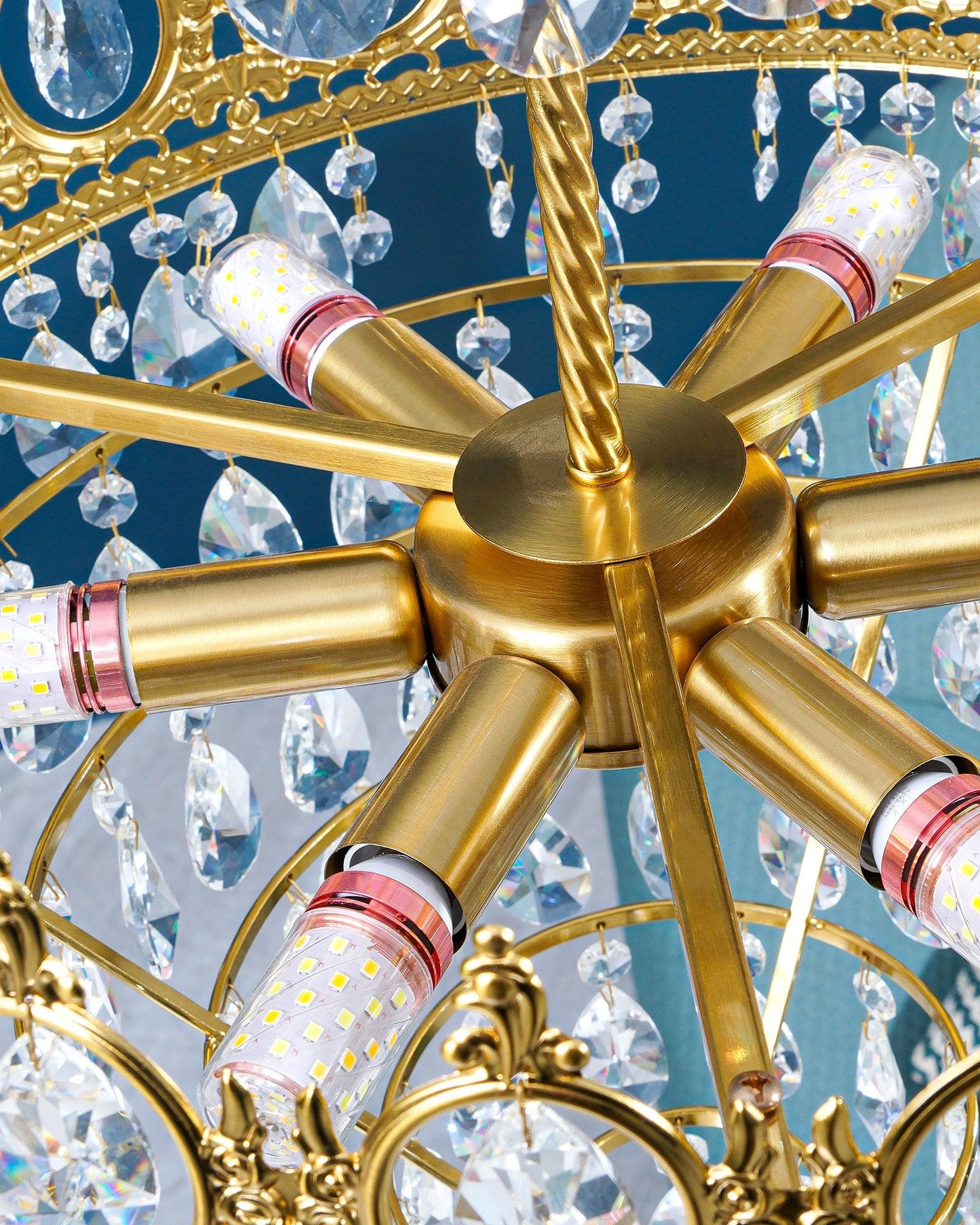 Vintage Crystal Chandelier - YIOSI