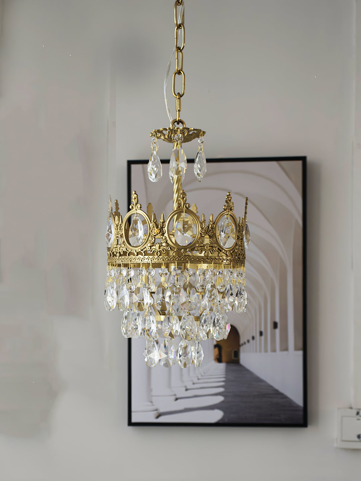 Vintage Crystal Chandelier - YIOSI