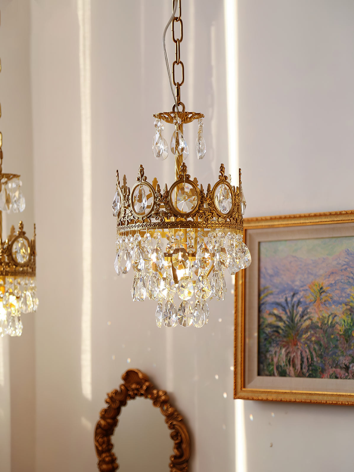 Vintage Crystal Chandelier - YIOSI