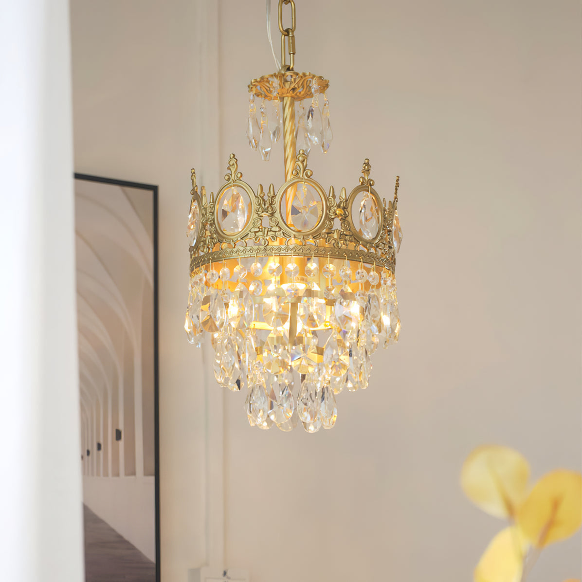 Vintage Crystal Chandelier - YIOSI