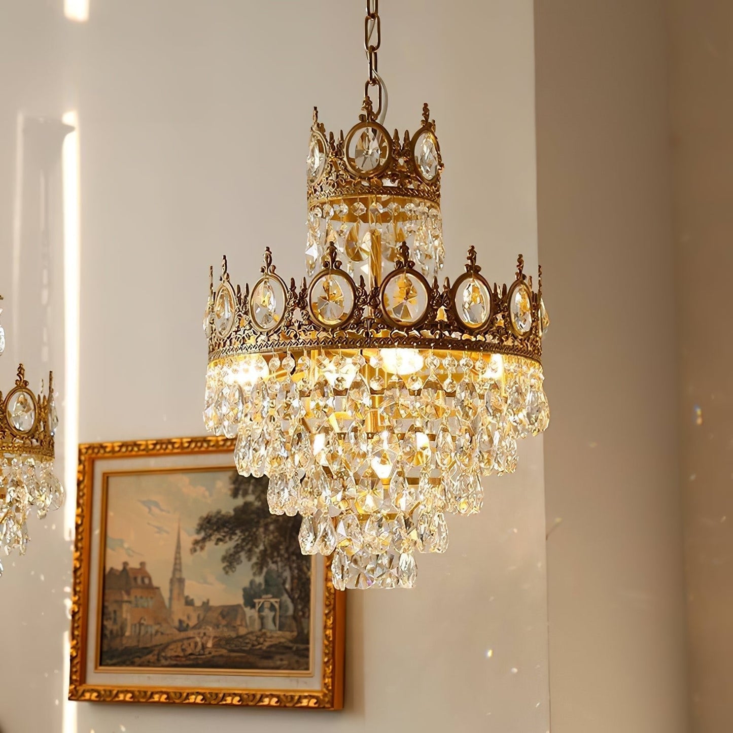 Vintage Crystal Chandelier - YIOSI