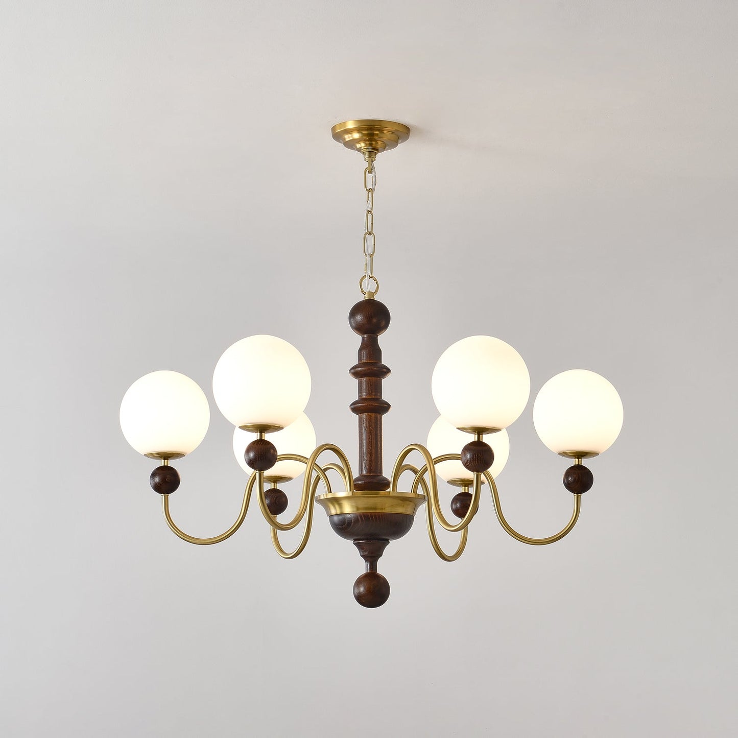 Vintage Curved Sphere Chandelier - YIOSI