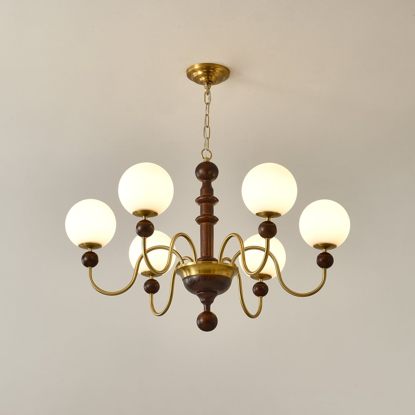Vintage Curved Sphere Chandelier - YIOSI