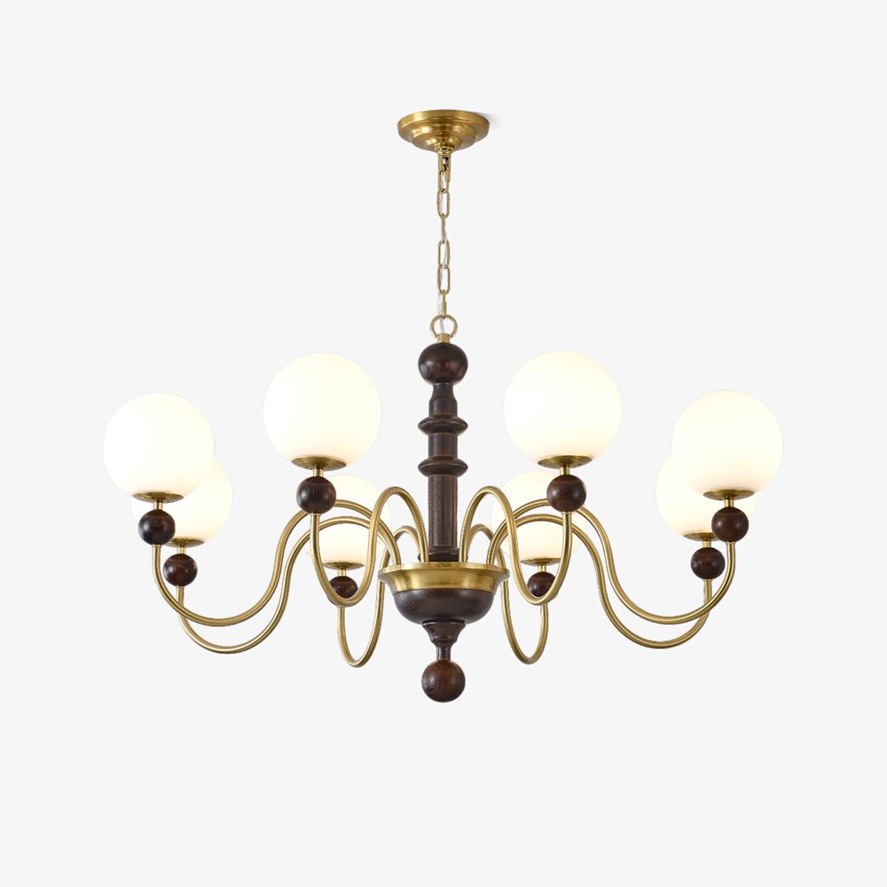 Vintage Curved Sphere Chandelier - YIOSI