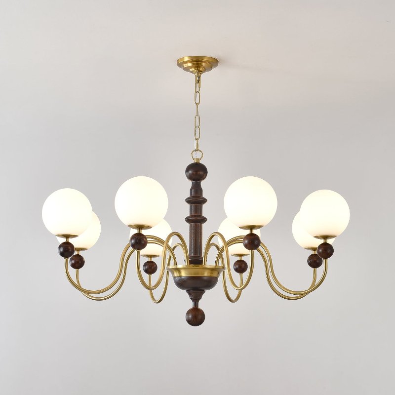 Vintage Curved Sphere Chandelier - YIOSI