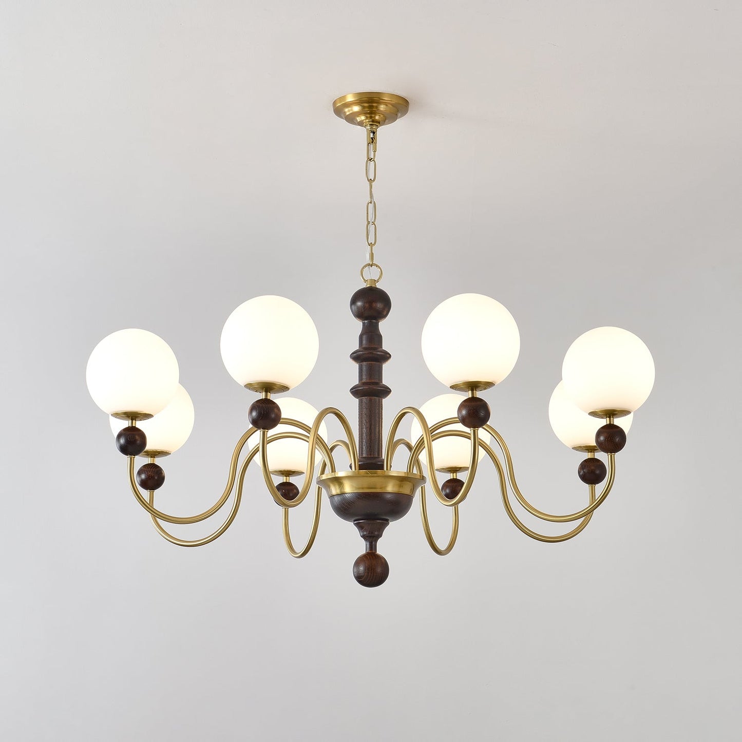 Vintage Curved Sphere Chandelier - YIOSI