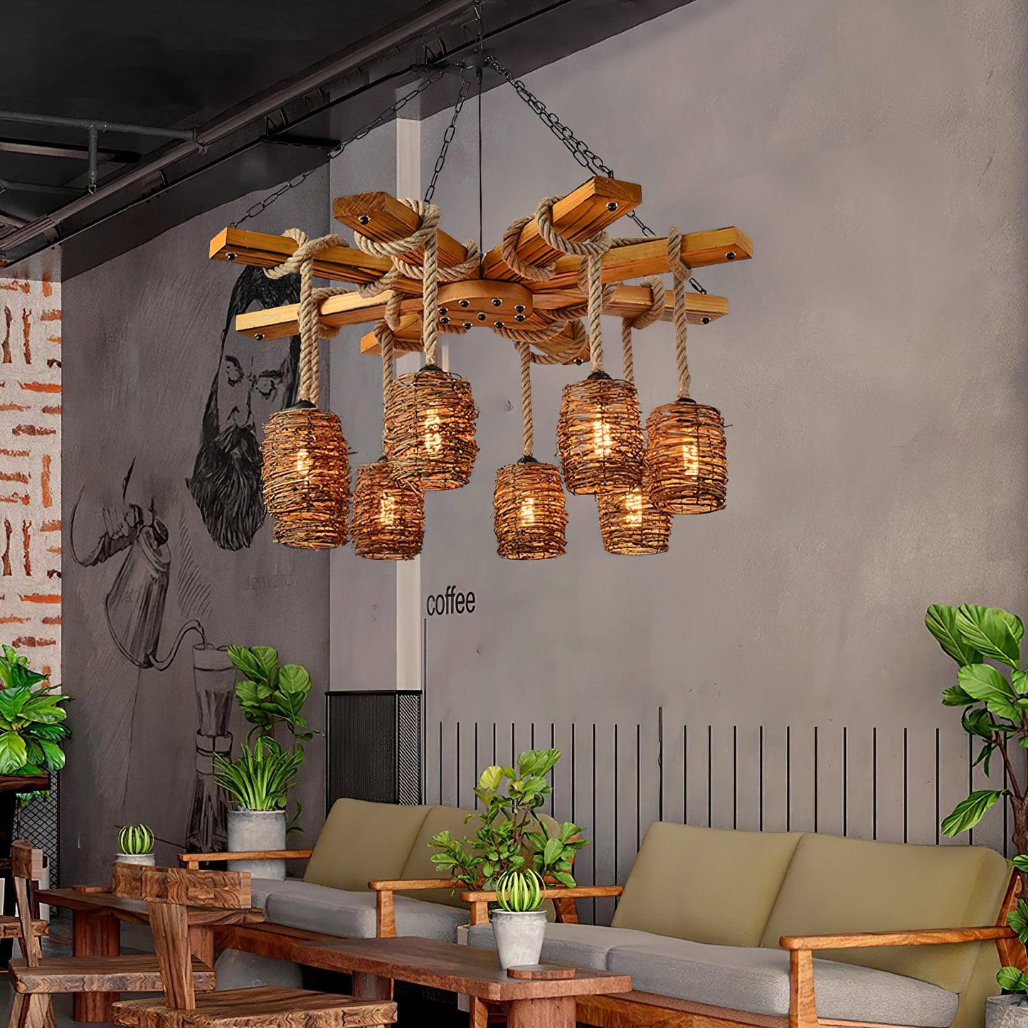 Vintage Farmhouse Chandelier - YIOSI