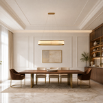 Vivian Alabaster Modern Oval Chandelier
