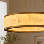 Vivian Modern Alabaster Round Chandelier
