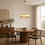 Vivian Modern Alabaster Round Chandelier