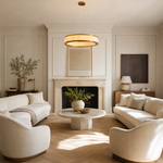 Vivian Modern Alabaster Round Chandelier