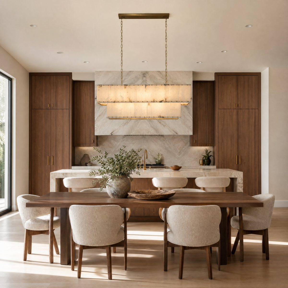 Vivian Modern Rectangular Dining Chandelier