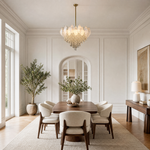 Vivienne Frosted Glass & Crystal Chandelier