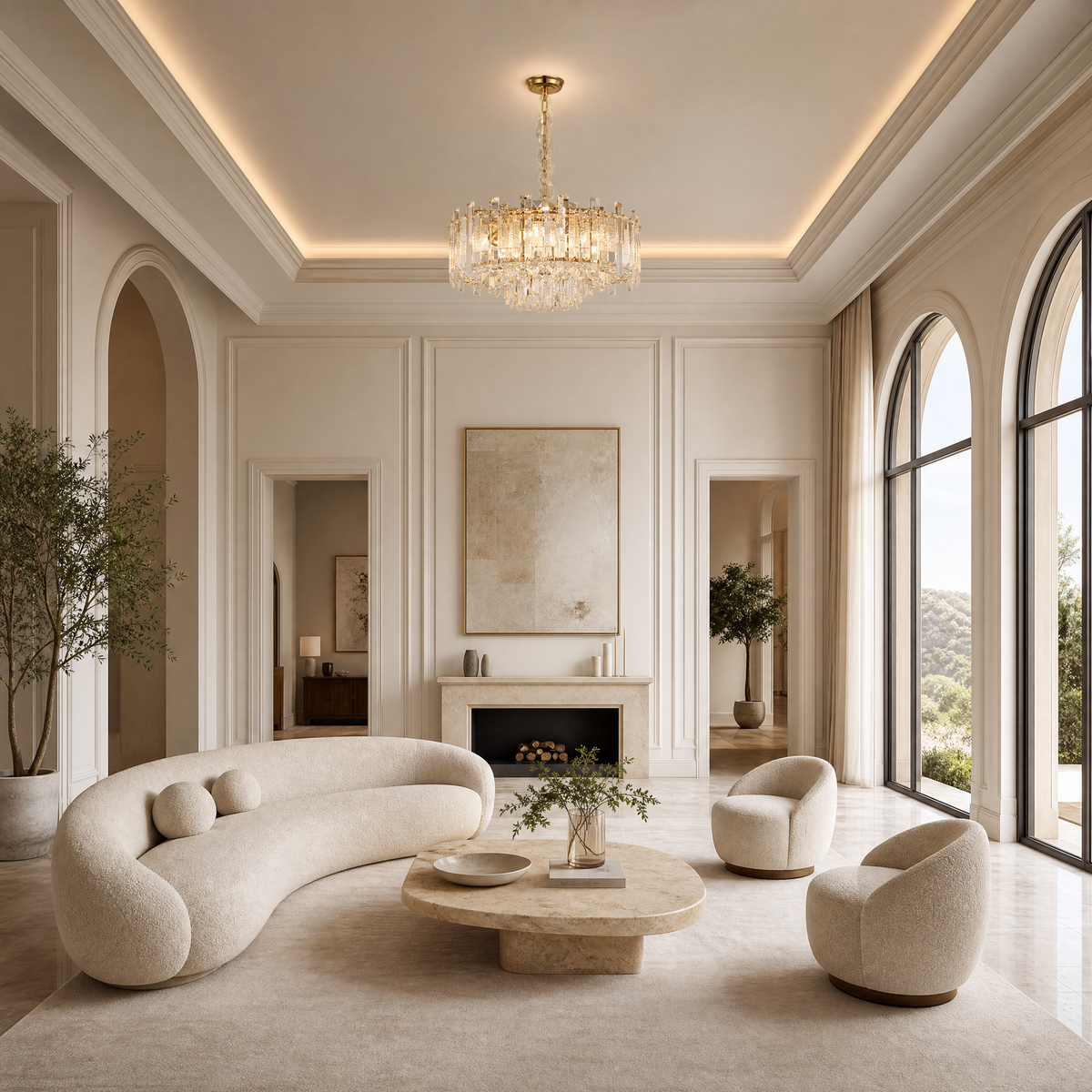 Voluta Crystal Chandelier