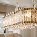 Voluta Crystal Rectangular Chandelier