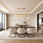 Voluta Crystal Rectangular Chandelier