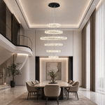 Vortice Crystal Trio Chandelier