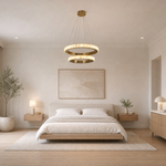 Votelle Alabaster Double Ring Chandelier