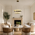 Votelle Alabaster Double Ring Chandelier