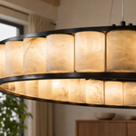 Votelle Modern Alabaster Ring Chandelier