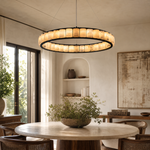 Votelle Modern Alabaster Ring Chandelier