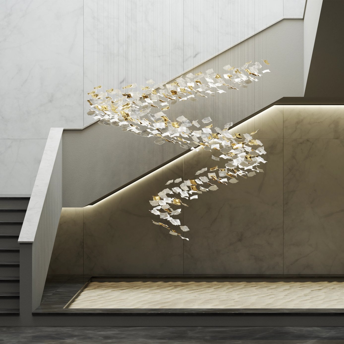 Whispering Kerchiefs Chandelier - YIOSI