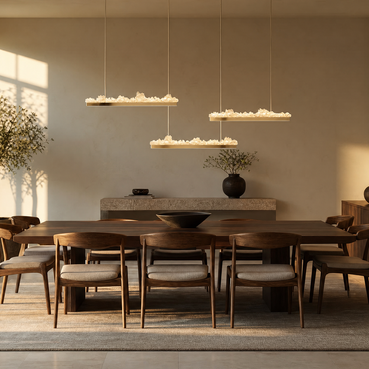 Wind & Wave Modern Linear Dining Pendant Light