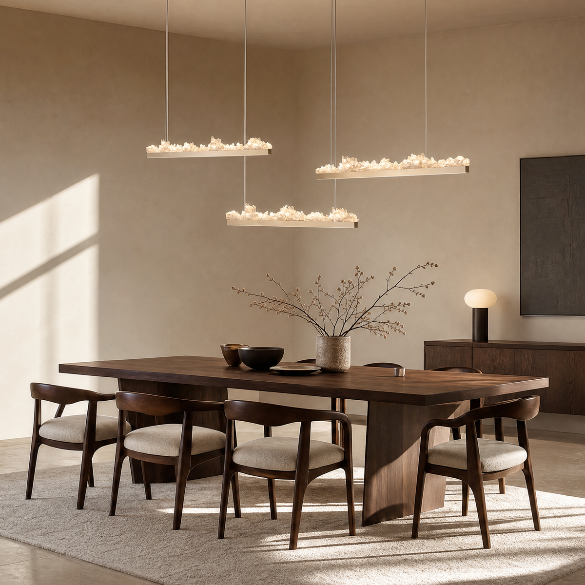 Wind & Wave Modern Linear Dining Pendant Light