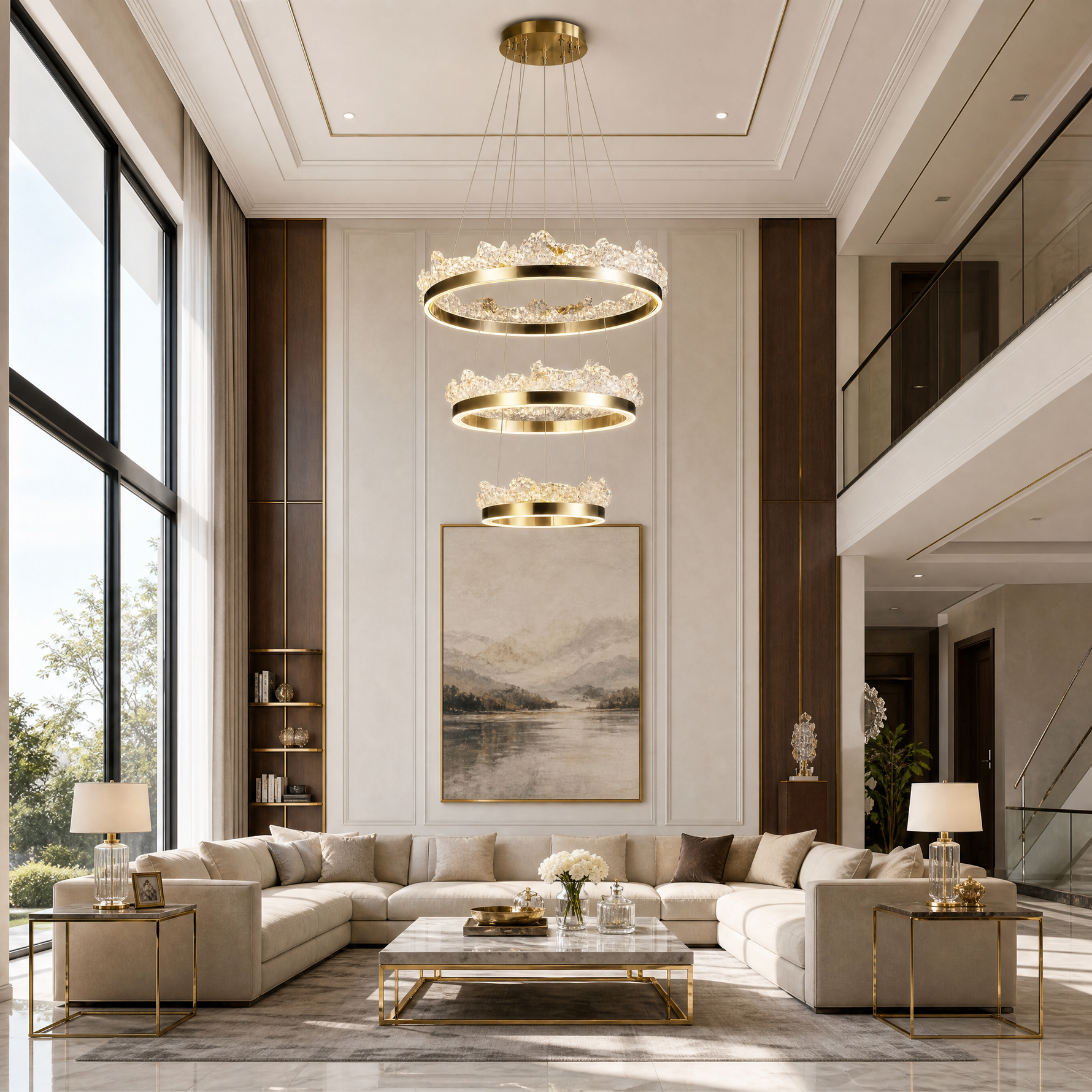Wind & Wave Modern Sculptural Pendant Light
