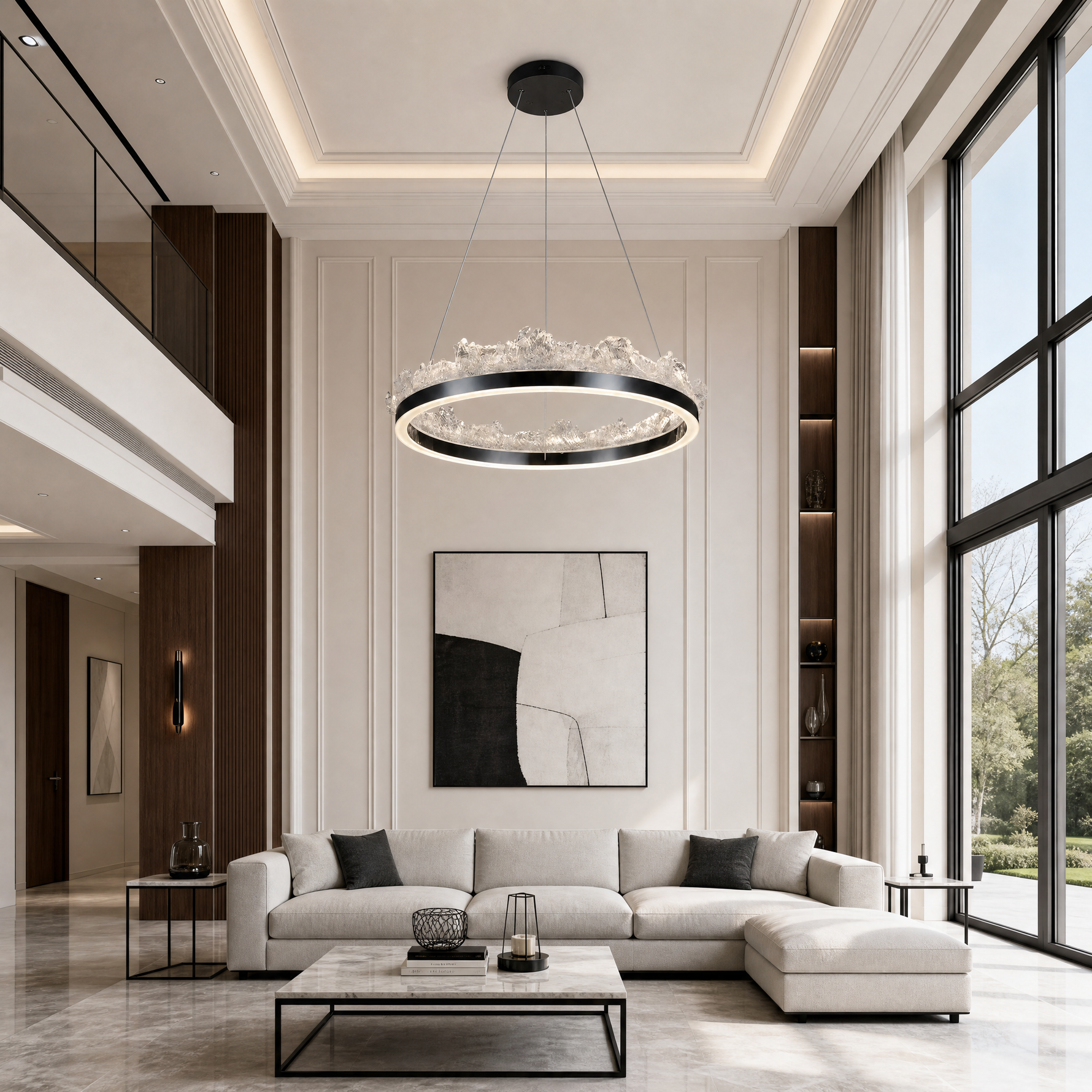 Wind & Wave Modern Sculptural Pendant Light