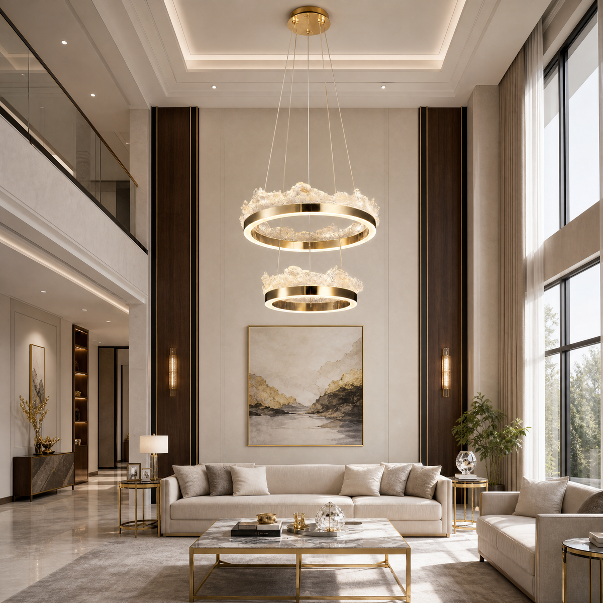 Wind & Wave Modern Sculptural Pendant Light