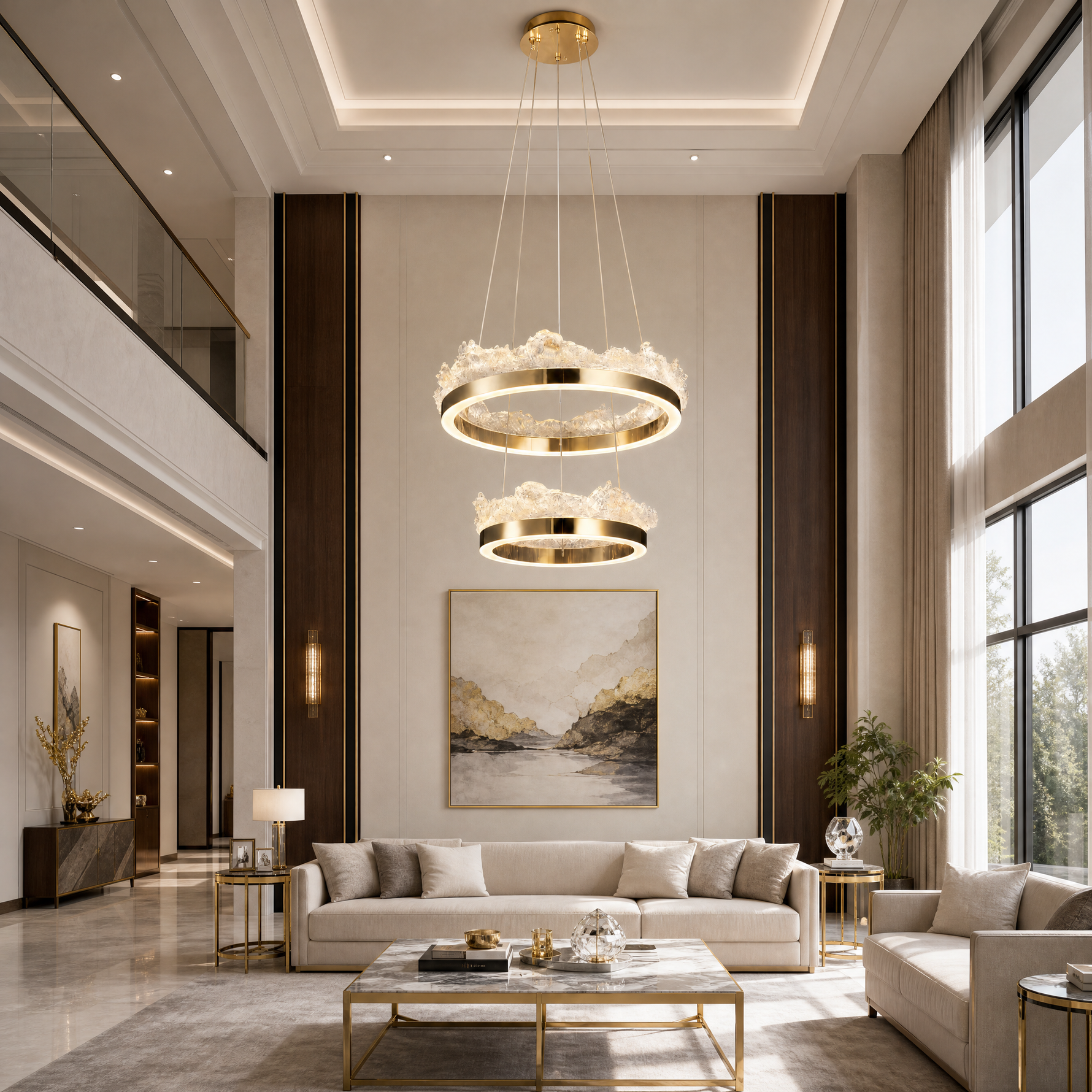 Wind & Wave Modern Sculptural Pendant Light