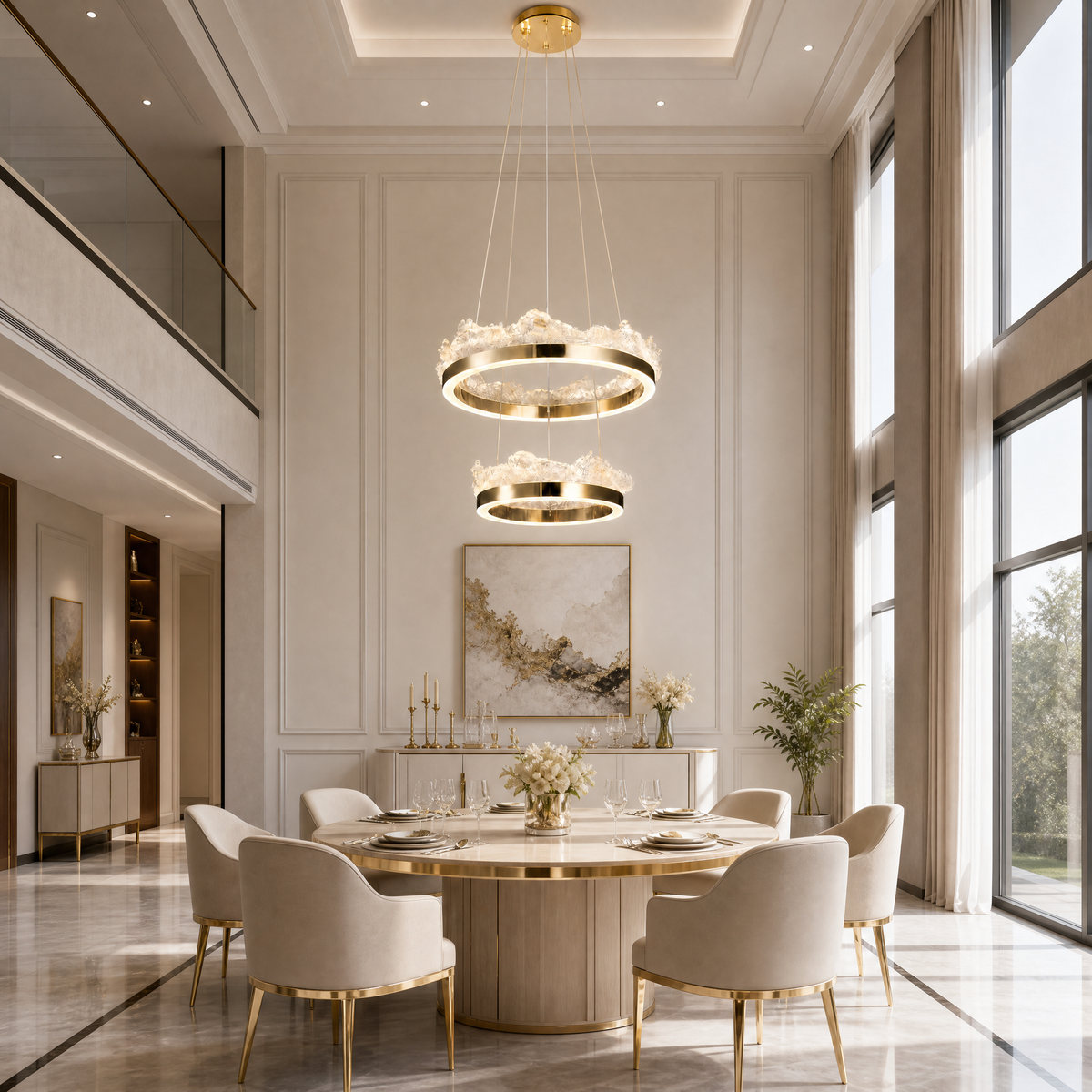 Wind & Wave Modern Sculptural Pendant Light