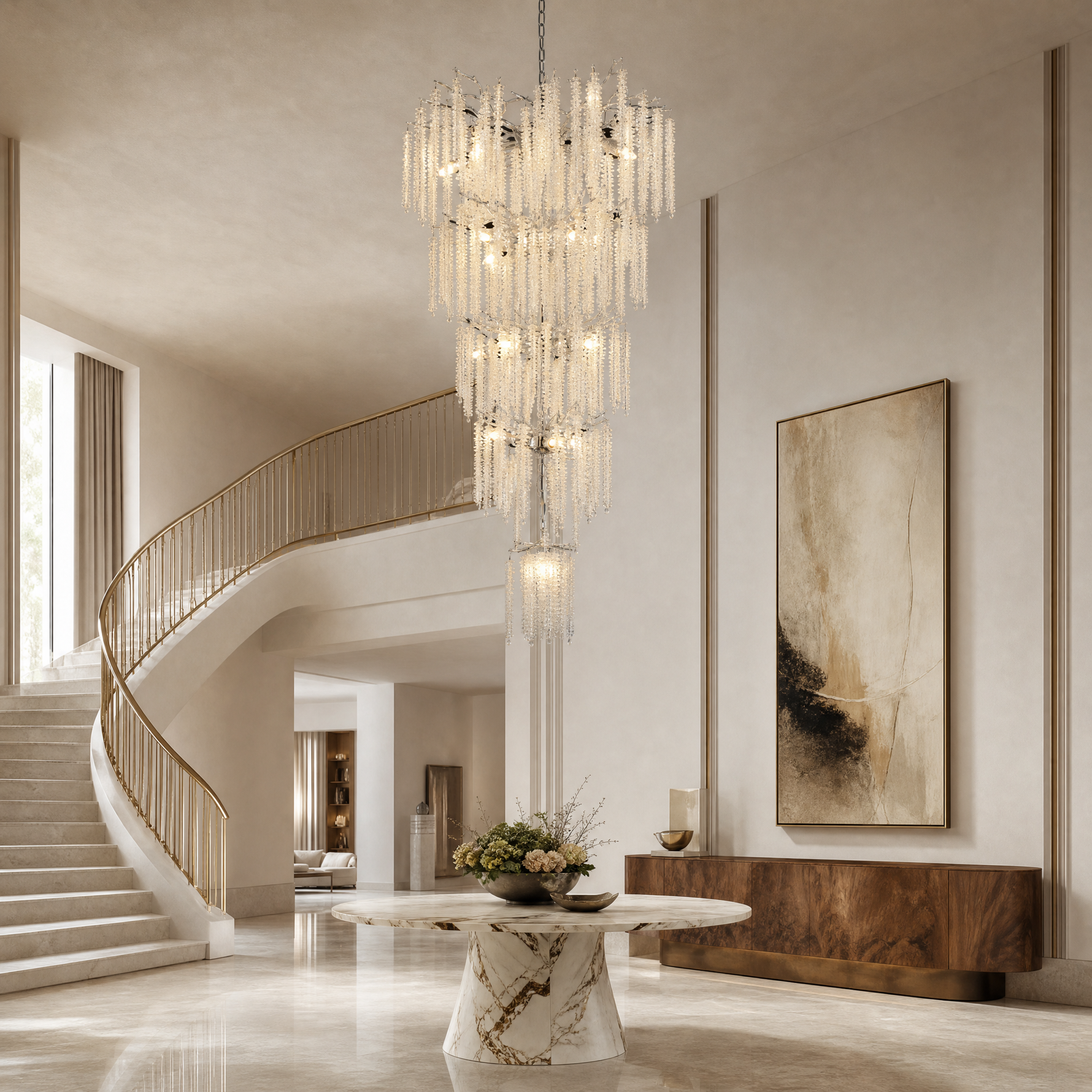 Winslow Organic Modern Staircase Pendant Light