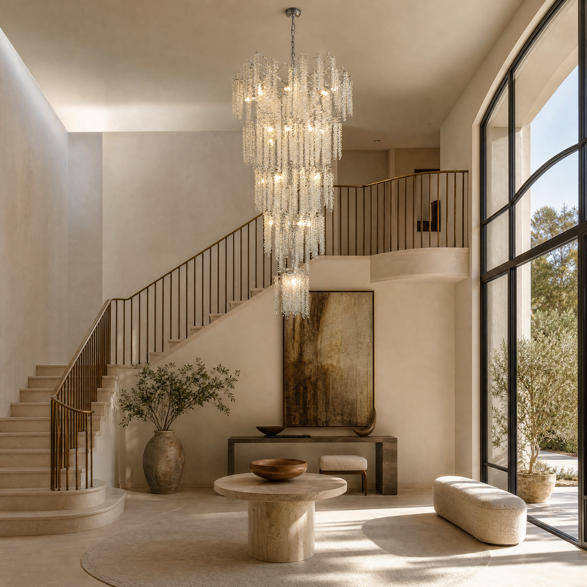 Winslow Organic Modern Staircase Pendant Light