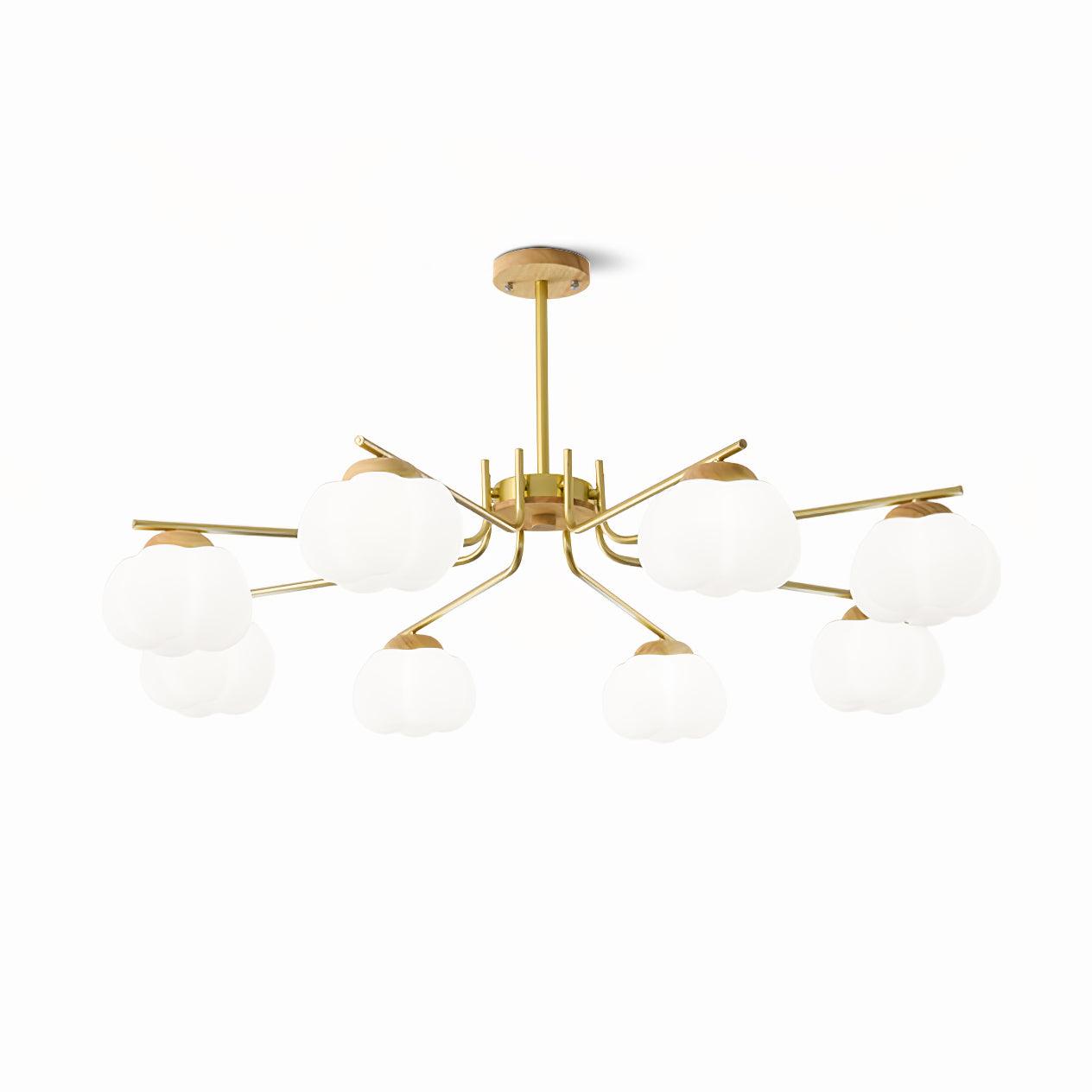 Plastic Cotton Balls Chandelier - YIOSI