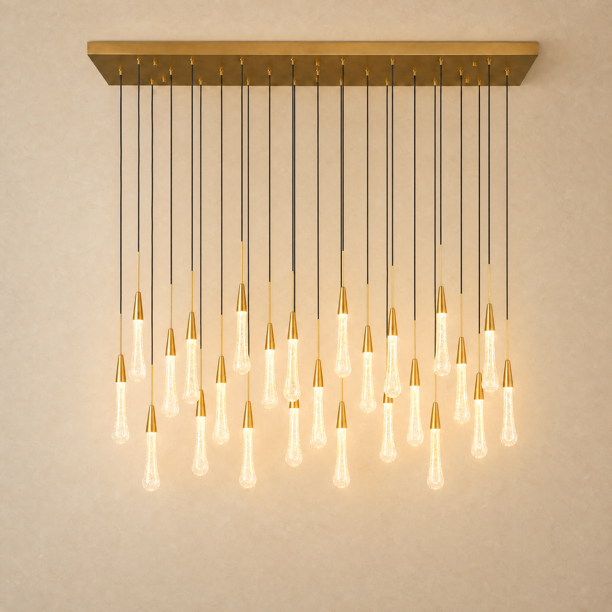 Pendant Light in plated gold