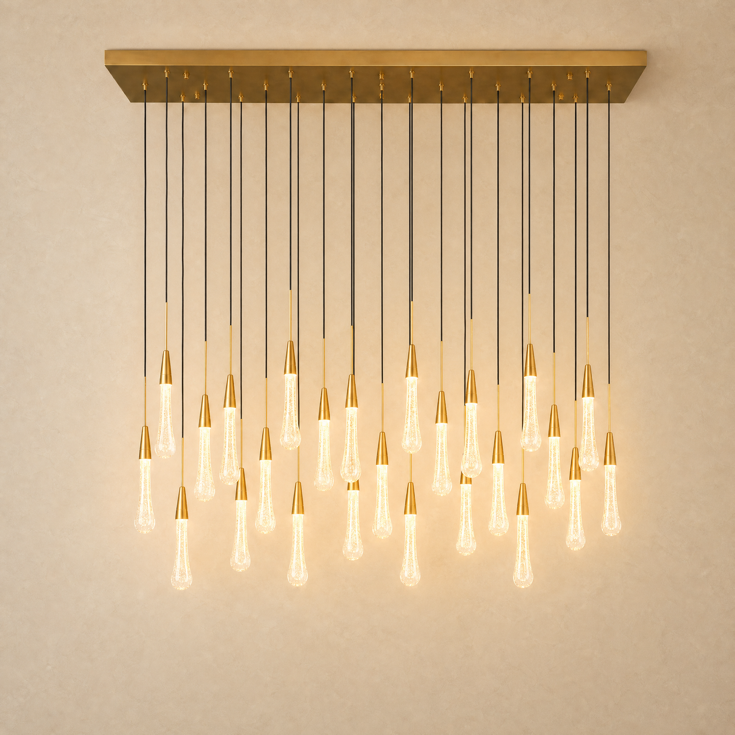 Pendant Light in plated gold