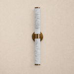 Alabaster Sconce in a bathroom