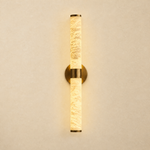 Alabaster Sconce in brushed gold